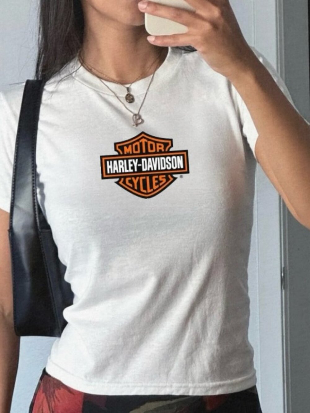 Harley-Davidson White Baby Tee